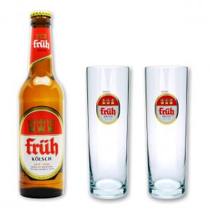 Früh Kölsch 0,33l + 2 Gläser 0,2l