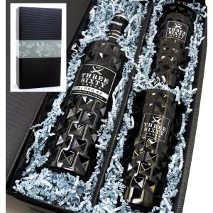 Three Sixty Vodka Black 42% 0,7l mit 2 Gläsern 