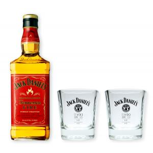 Jack Daniels Fire 35% 0,7l mit 2 Jack Daniels Tumblern