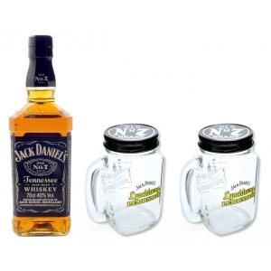 Jack Daniels Whiskey 40% 0,7l + 2 Lynchburg Krüge