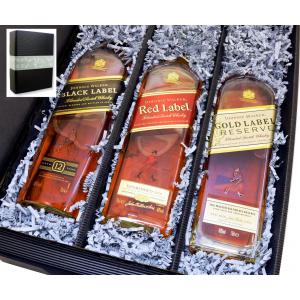 Geschenkkarton Johnnie Walker Black+Red+Gold 0,7l