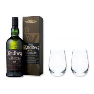 Ardbeg Whisky 10y 46% 0,7 Set mit 2 Stölzle Gläser