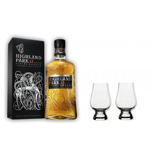 Highland Park Whisky 12y 40% 0,7 Set mit 2 Glencairn Gläser