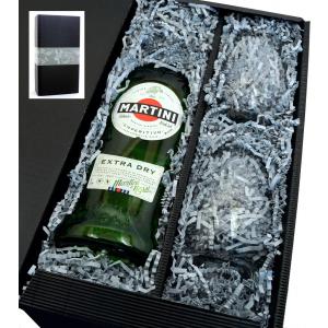 Martini Extra Dry 15% 0,75l mit 2 Gläsern in Geschenkkarton
