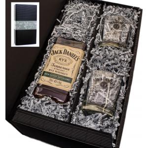 Jack Daniels Rye 45% 0,7l mit 2 JD Tumblern in Geschenkkarton