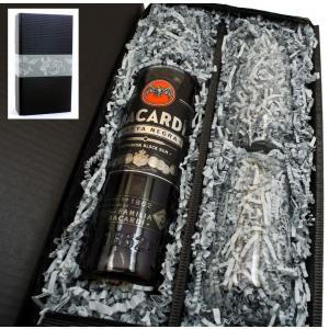 Bacardi black 37,5% 0,7l mit 2 Stölzle Gläsern in Geschenkkarton