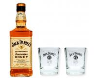 Jack Daniels Honey 35% 0,7l mit 2 Tumblern