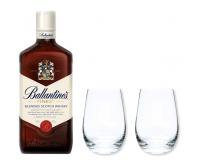 Ballantines 40% 0,7l + 2 Stölzle Gläser in Geschenkkarton