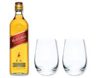 Johnnie Walker Red Label 40% 0,7l + 2 Stölzle Becher in Geschenkkarton