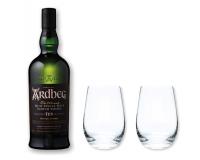 Ardbeg Whisky 10y 46% 0,7l+2 Stölzle Gläser in Geschenkkarton