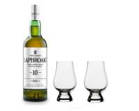 Laphroaig Whisky 10y 40% 0,7  Glencairn Gläser Geschenkkarton