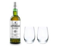 Laphroaig Whisky 10y 40% 0,7l  Stölzle Gläser in Geschenkkarton