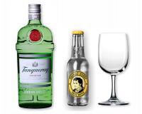 Tanqueray + 1 Kelchglas + 1 T.Henry Tonic 0,2l in Geschenkkarton