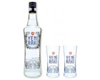 Yeni Raki 45% 0,7l + 2 Gläser 0,1l in Geschenkkarton