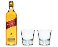 Johnnie Walker Red Label 40% 0,7l + 2 Tumbler in Geschenkkarton